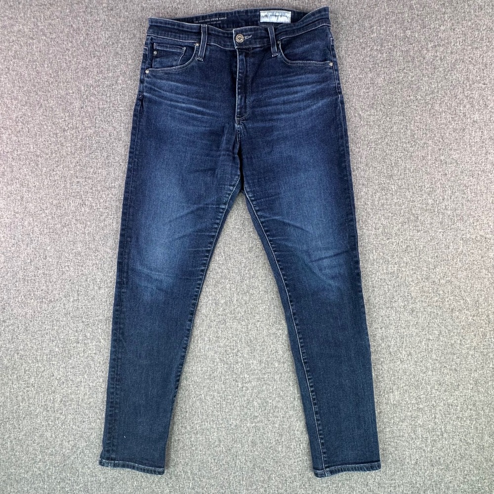 AG Jeans Jeans Women 29R Stevie Ankle Blue High Rise Slim Straight EMP1558ABSM